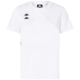Kappa - Maglie gioco Donna Bianco - Kombat Padel Fitasi