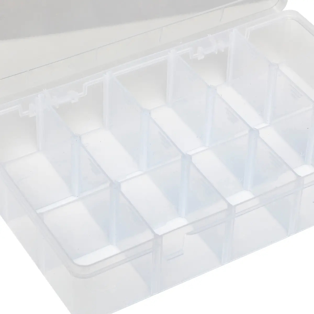 Boîte en plastique compartimentée grand format
