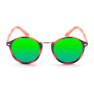 Gafas de sol OCEAN LILLE - De tiras marrón mate / Revo verde