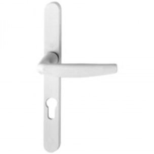 Ensemble de porte-fenêtre plaque étroite Atlanta 1530/300LMSGL HOPPE Entr.195mm Ivoire clair Clé i - ép.68/77 - 3305125