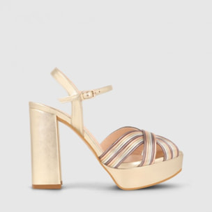 SANDALIAS DORADAS TITUR