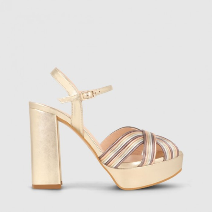 SANDALIAS DORADAS TITUR