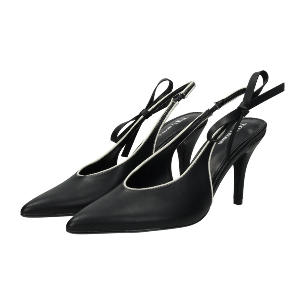 Décolleté sling back Donna Tata Italia Nero