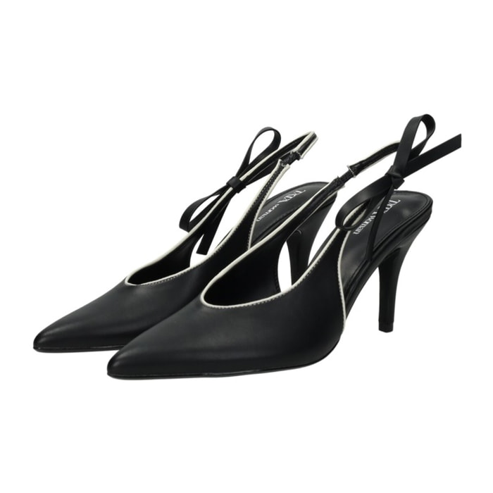 Décolleté sling back Donna Tata Italia Nero