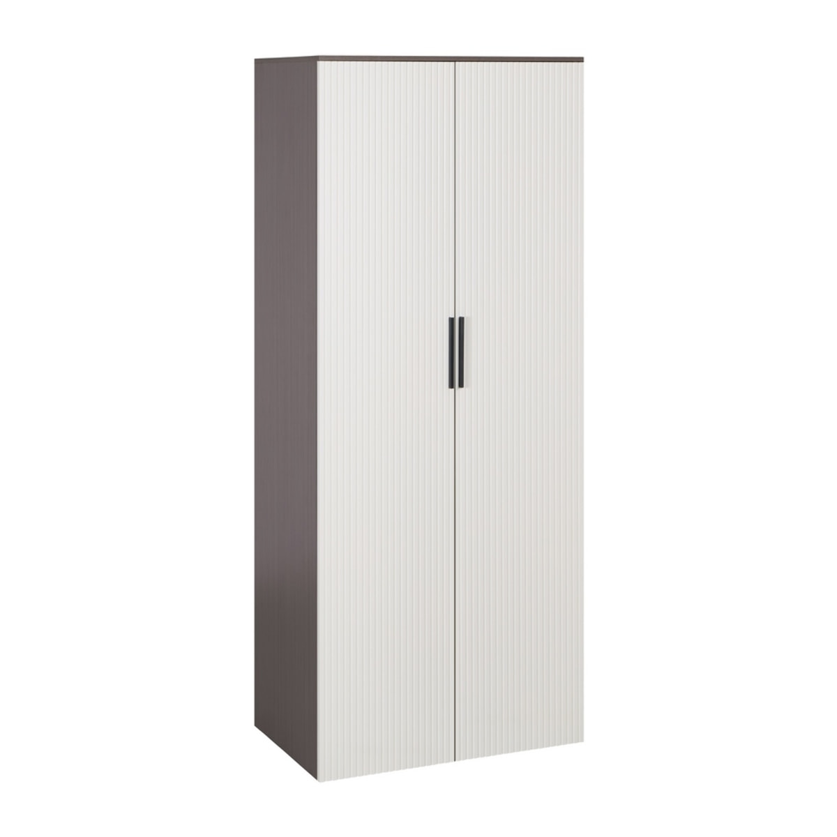 Armadio salvaspazio camera 7 ripiani avorio 87x54x210 cm - Trama