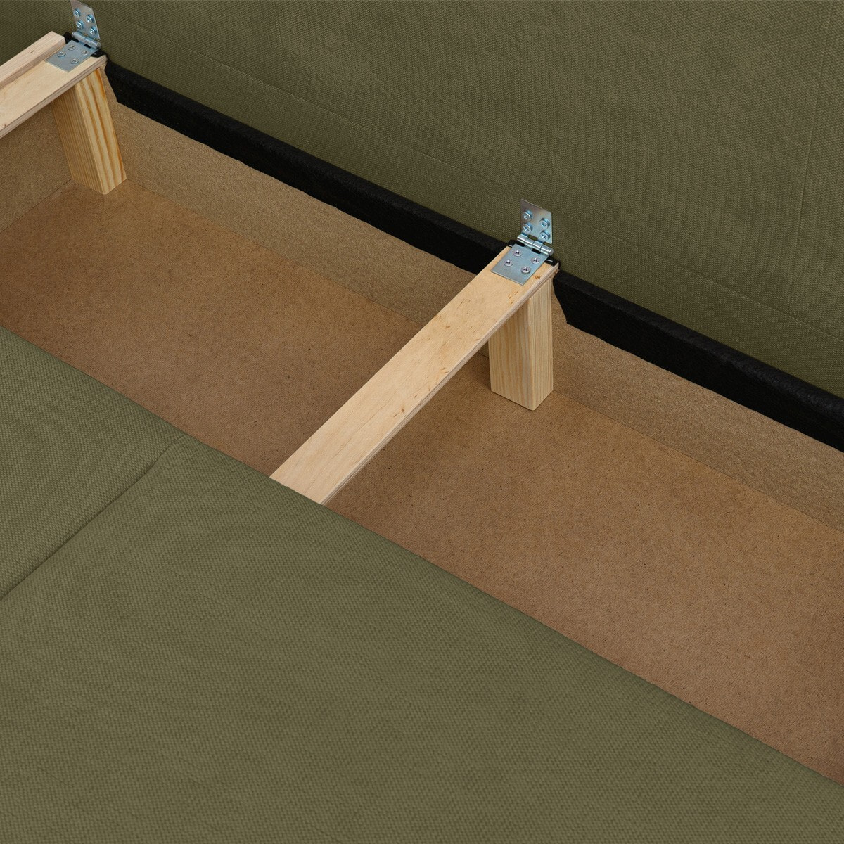 Canapé convertible 3 places en tissu chenille - LARIA
