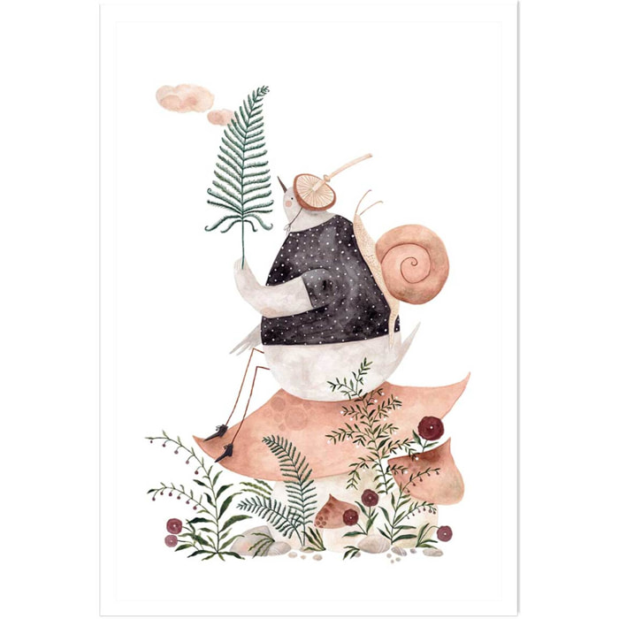 Affiche enfant les trésors de la forêt  Affiche seule