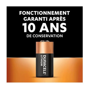 Pile DURACELL CR 123 x1 Lithium