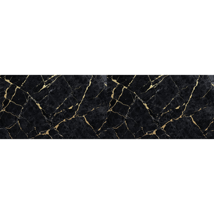Crédence adhésive - MARBRE NOIR SABLÉ - 60x200cm