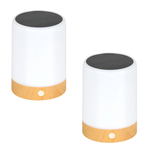 2 Lampe de table solaire DUOLIGHT H13CM