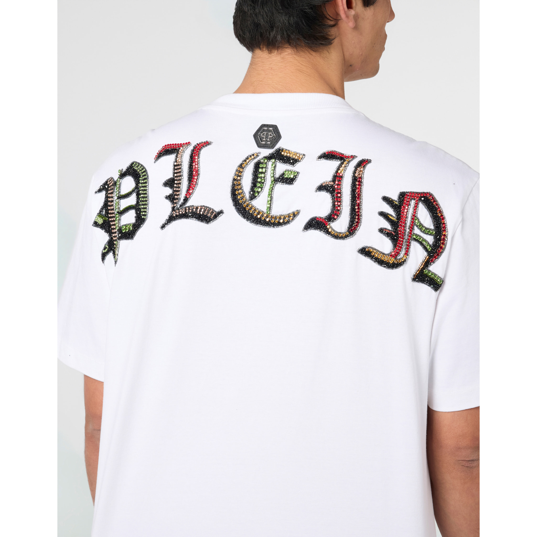 PHILIPP PLEIN Round Neck T-Shirt King Of Snakes Stones