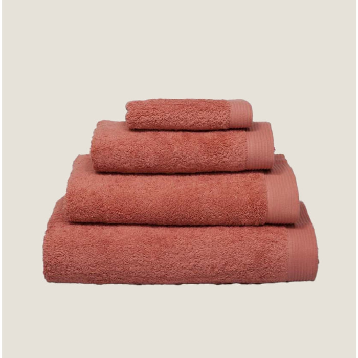 Toalla baño algodón Maxim color teja coral 100% Algodón