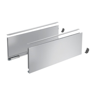 Profilé latéral de tiroir AvanTech YOU, hauteur 187 mm x NL 500mm, Argent, gauche et droite - HETTICH - 9353358
