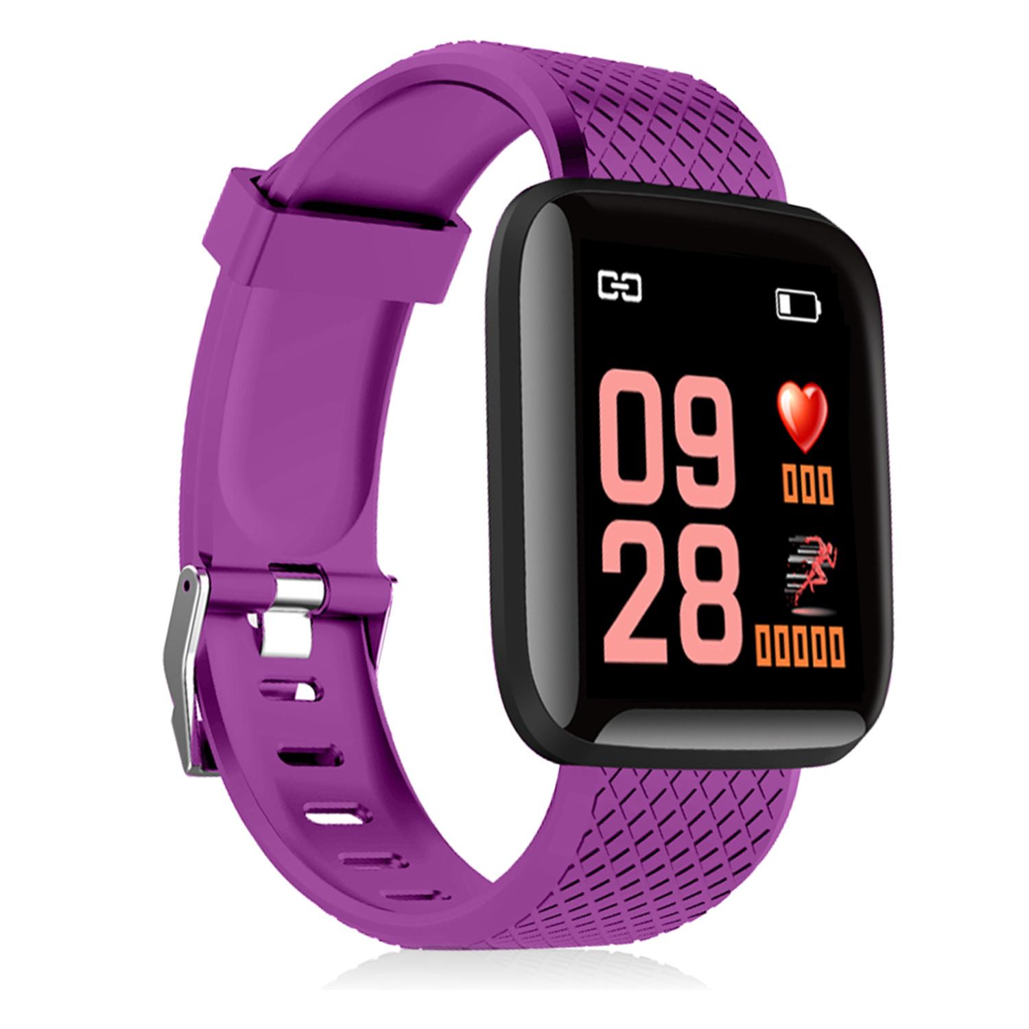 Brazalete inteligente ID116 Bluetooth 4.0 pantalla color, monitor cardiaco, pulso y modo multideporte