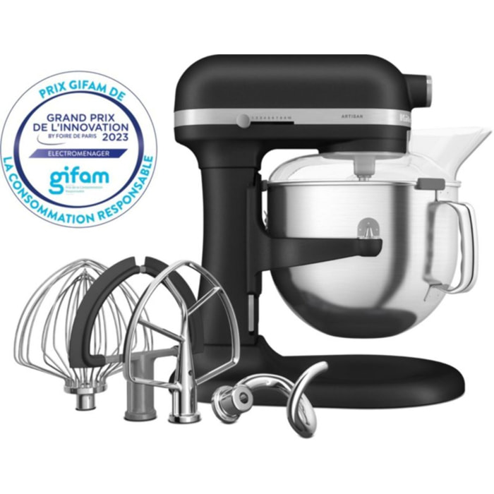 Robot pâtissier KITCHENAID 5KSM70SHXEBK truffe noire