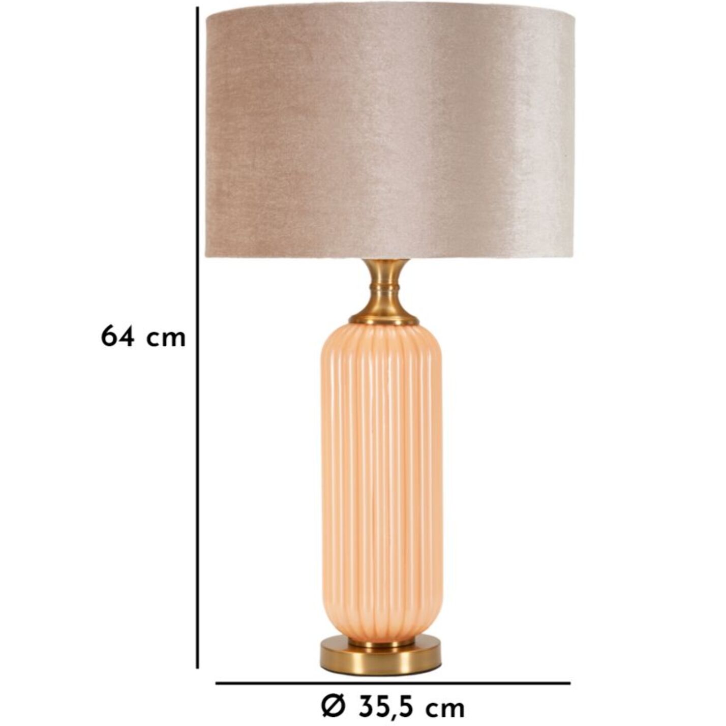 LAMPADA DA TAVOLO PERLY -C- CM Ø 35,5X64