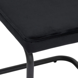 Chaise "Sersi" pieds en acier noir