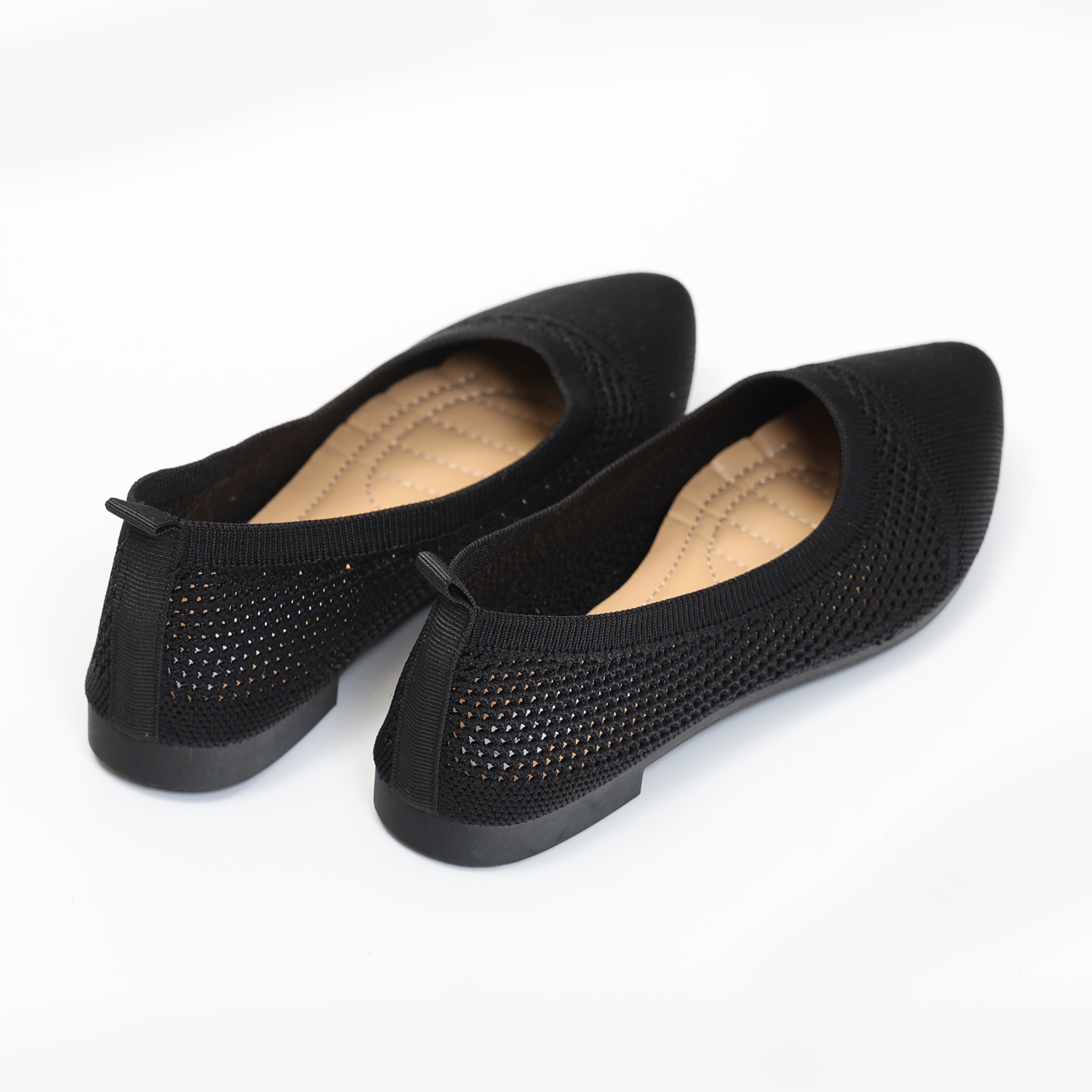 Ballerine in tessuto traforate