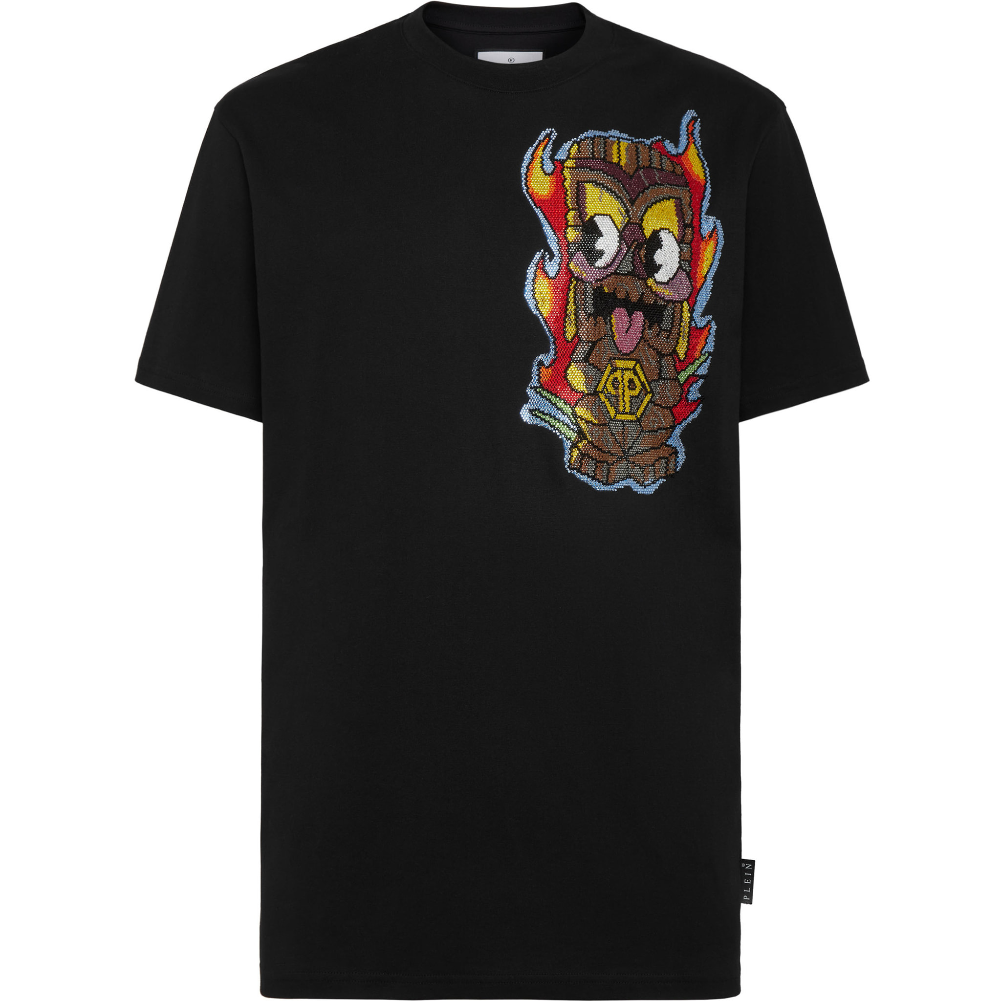PHILIPP PLEIN Camiseta de cuello redondo y manga corta HAWAII