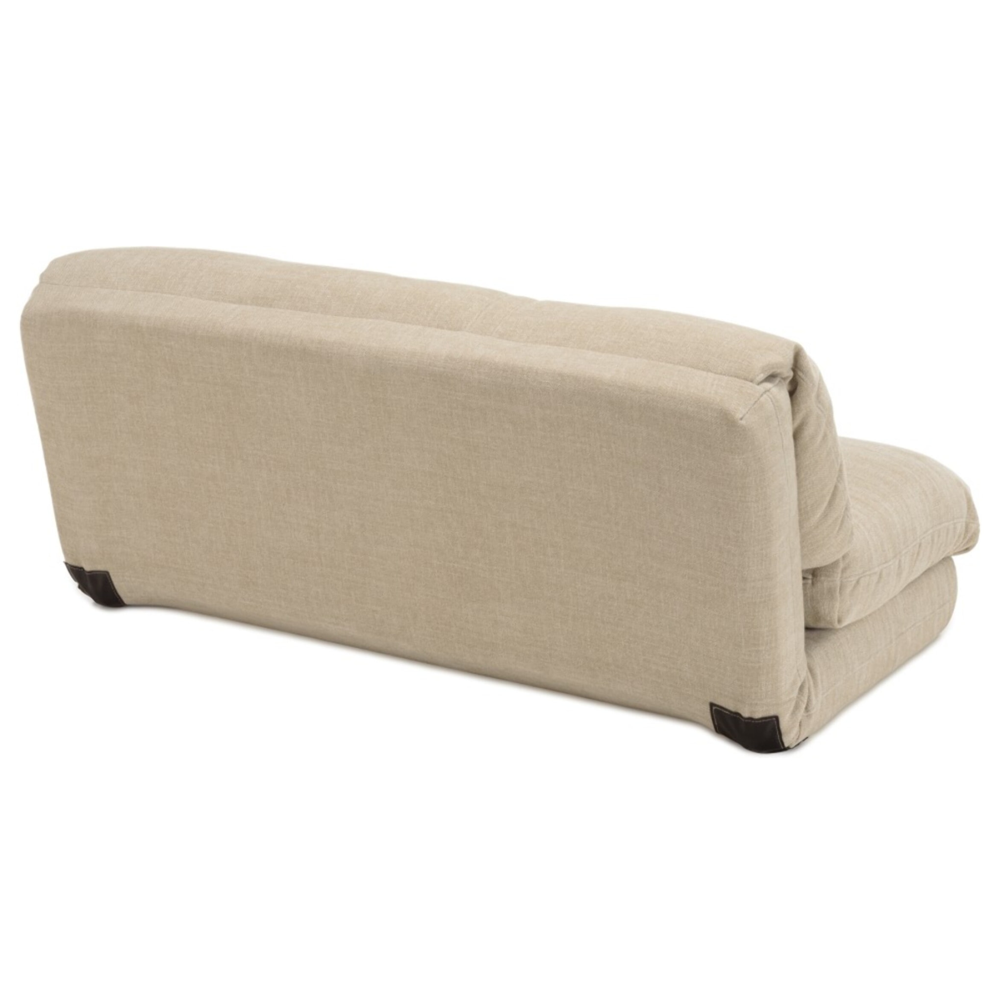 ANGELE - Chauffeuse convertible 2 places en tissu couleur beige