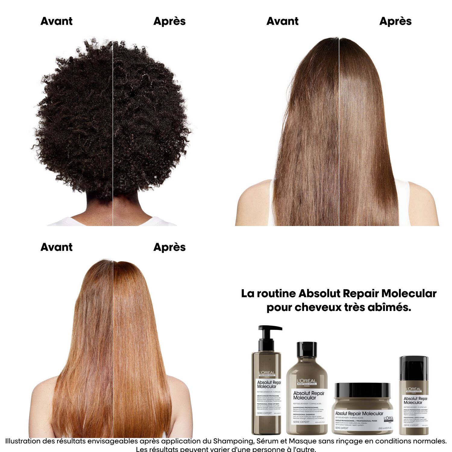 Serie Expert Absolut Repair Molecular - Shampooing Réparateur