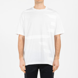 T-shirt jersey cotone organico con stampa oversize fit