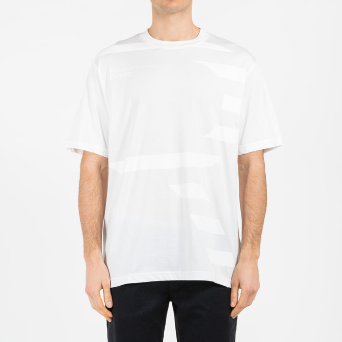 T-shirt jersey cotone organico con stampa oversize fit