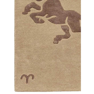 Tapis salon et chambre fait main en laine motif géométrique SOFO