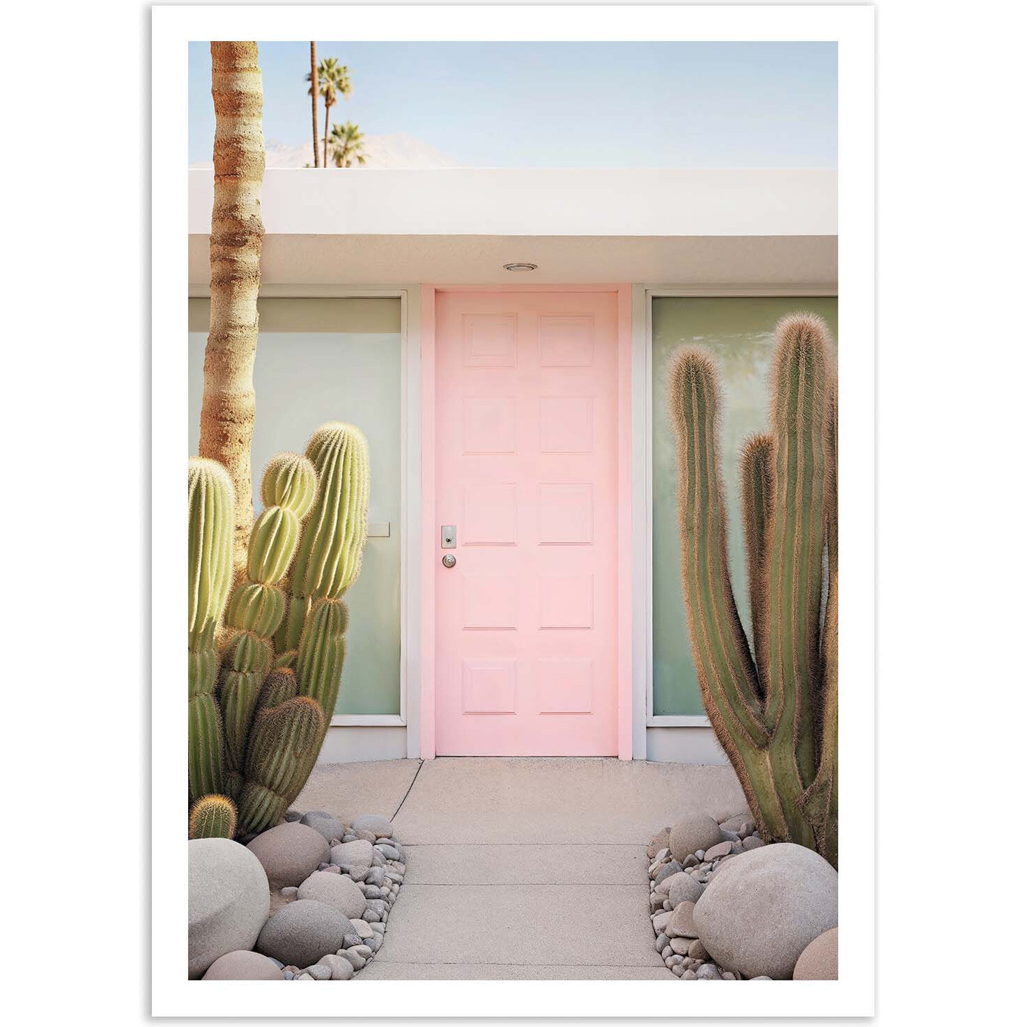 Affiche - Palm Springs Pink door - Philippe Hugonnard