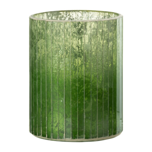 J-Line photophore Lignes - verre - vert - medium