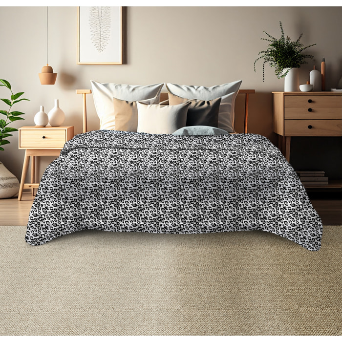 TRAPUNTA INVERNALE MATRIMONIALE MACULATO GRIGIO MADE IN ITALY