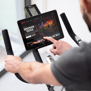 Bicicleta indoor FITFIU disco inercia 24kg, pulsometro y regulable