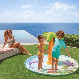 Intex 56433NP - Piscina Gonfiabile Palma con Spruzzino, 173x104 cm, 2+ Anni