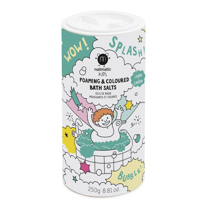 Foaming And Colored Bath Salts - Sels de Bain Moussants et Colorés - Vert Lagon 250 g