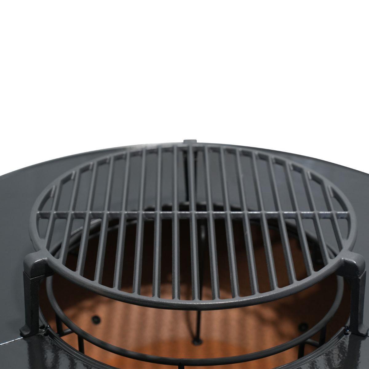 Brasero avec meuble intégré avec accessoires et housse de protection