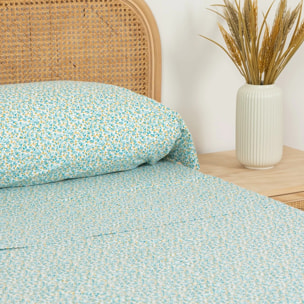 Set di lenzuola in cotone percal uriva verde tiffany