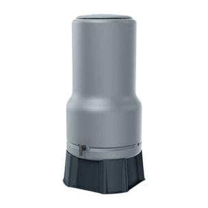 Bidón para agua de lluvia aquabell de 200l color gris claro