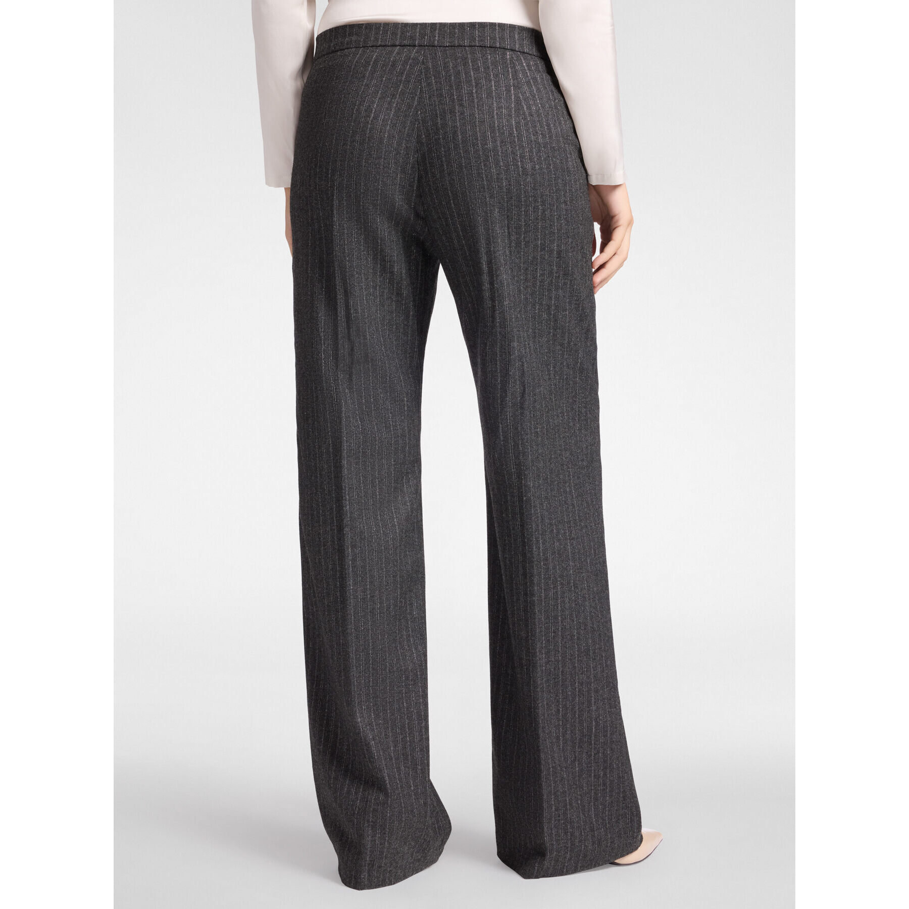 Elena Mirò - Pantaloni in flanella gessata - Grigio