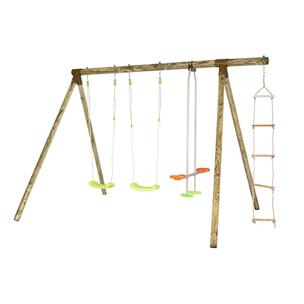 Portique bois 2,30 m Topwood DOLCI - 5 enfants