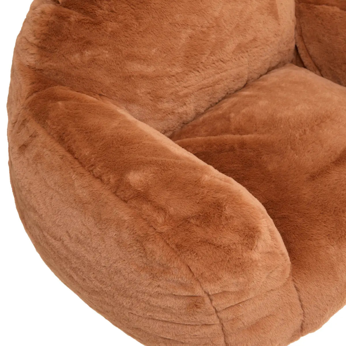 Fauteuil Compressé Muzi Mini Ourson Marron 60x52x65 cm