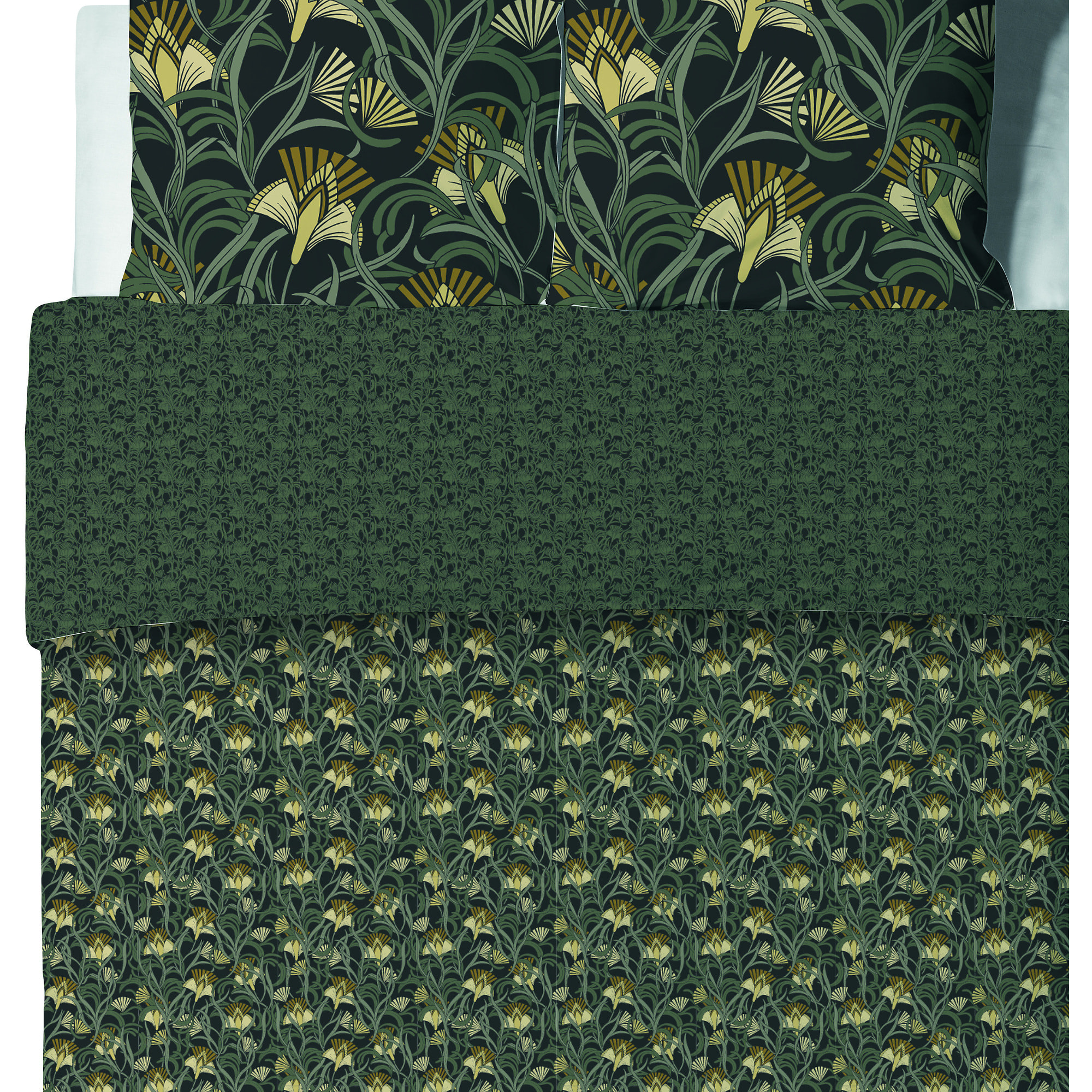 Parure De Couette + 2 taies 100% Coton 57fils - Liana