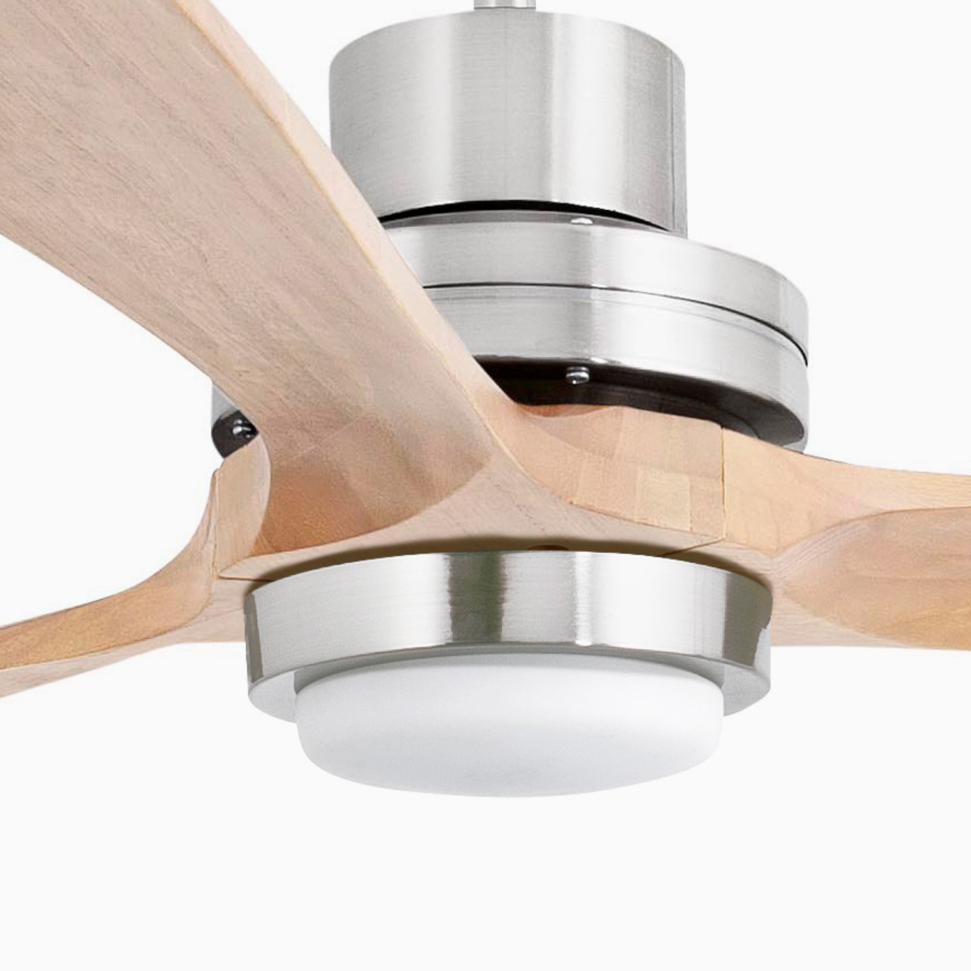 LANTAU XL LED Ventilateur de plafond nickel mat/pin TUYA