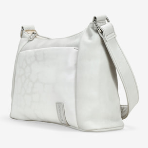 Bolso bandolera piedra con bolsillo grabado de leopardo