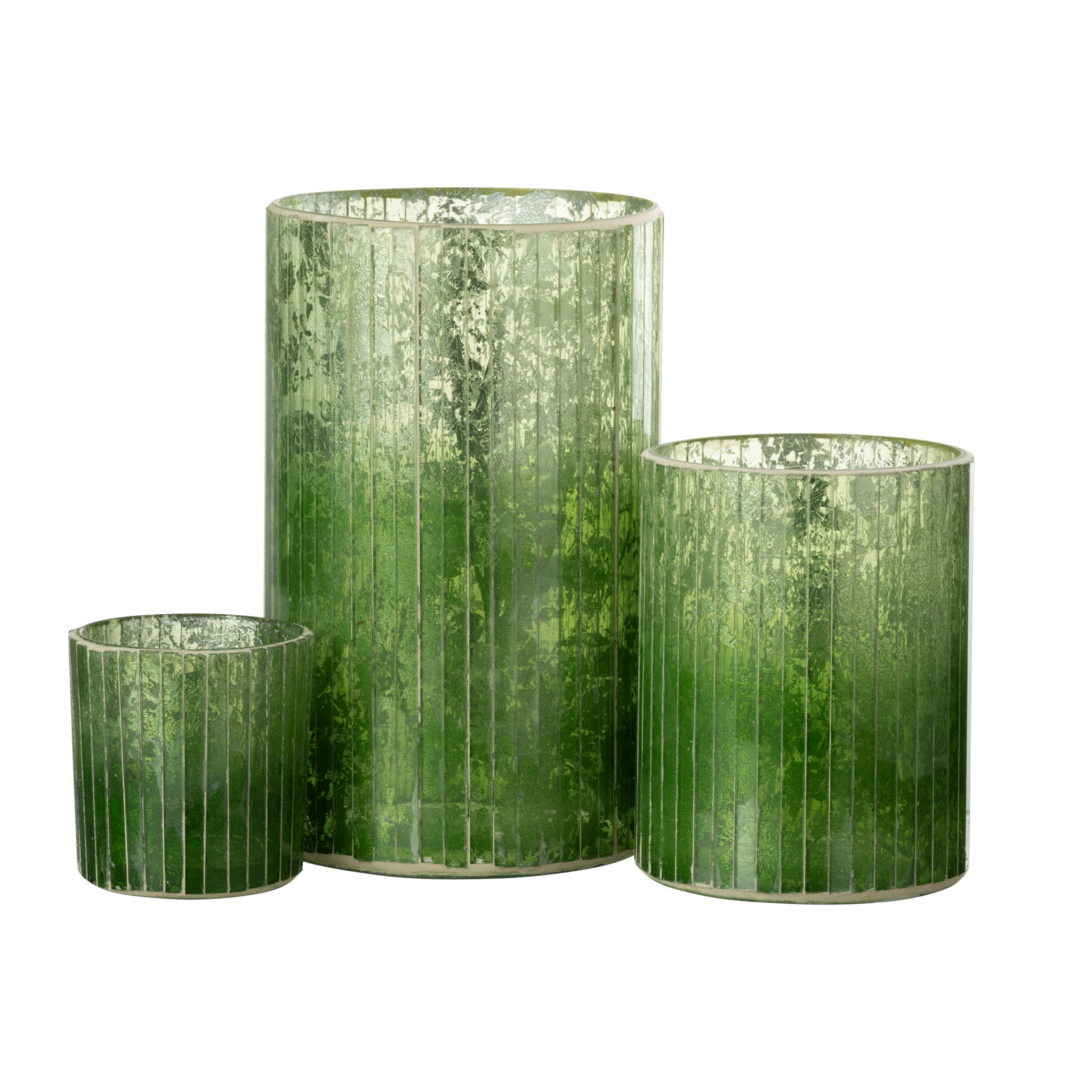 J-Line photophore Lignes - verre - vert - large