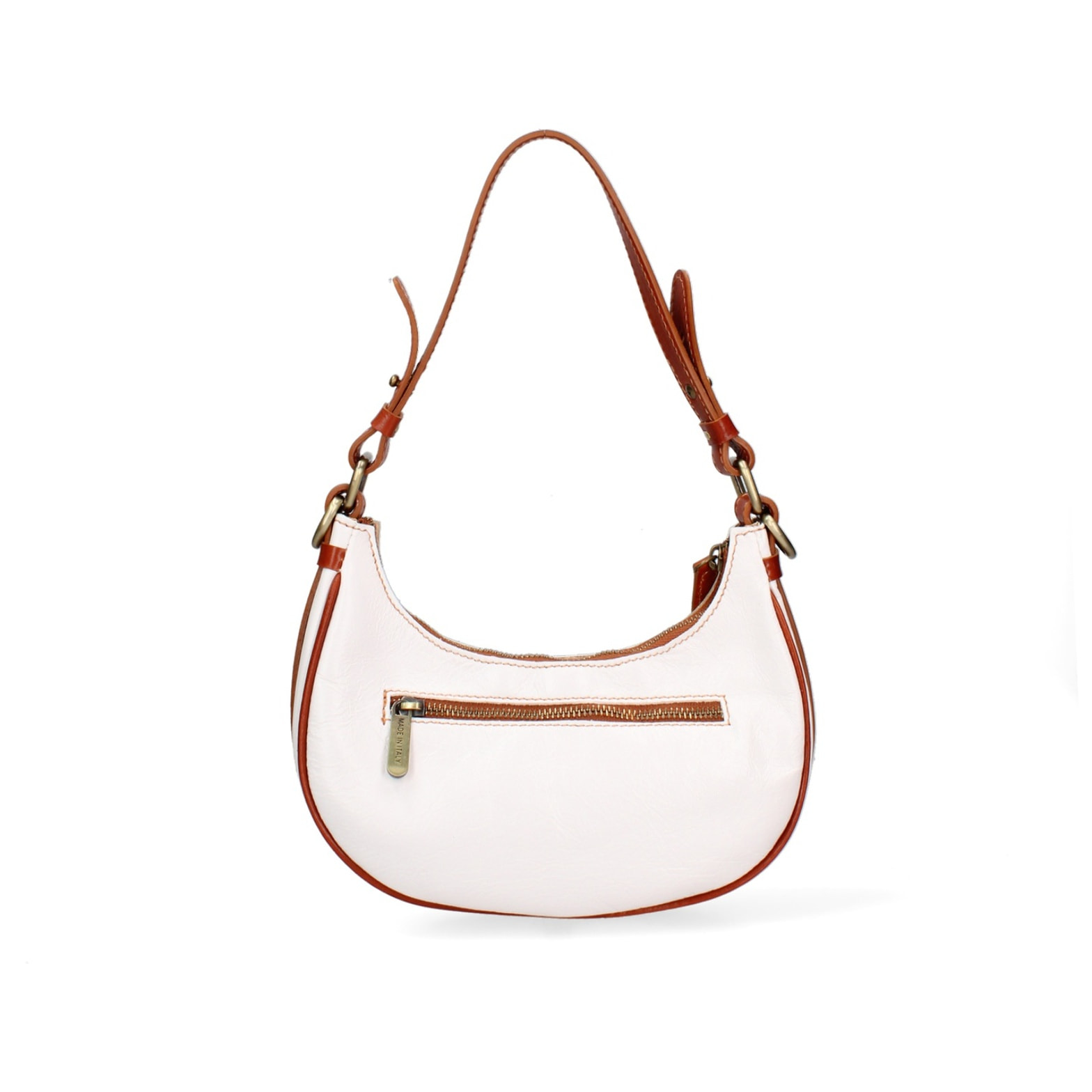 Borsa a spalla da donna - Modello False - Vera pelle - 25.0 x 18.0 x 8.0 cm