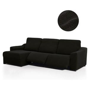 Funda para Chaise Longue izquierda (visto de frente ) brazo largo SÚPER ELÁSTICA con RELAX modelo HELENA