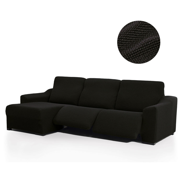 Funda para Chaise Longue izquierda (visto de frente ) brazo largo SÚPER ELÁSTICA con RELAX modelo HELENA