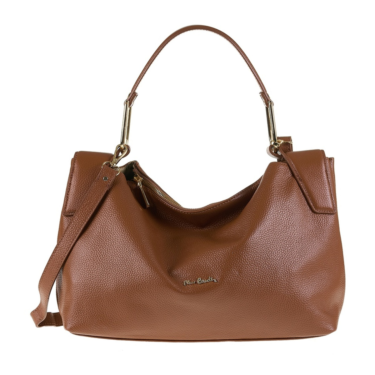 Borsa a spalla da donna Made in Italy - Modello Erisma Lux - 100% pelle - 39.0 x 23.0 x 12.0 cm