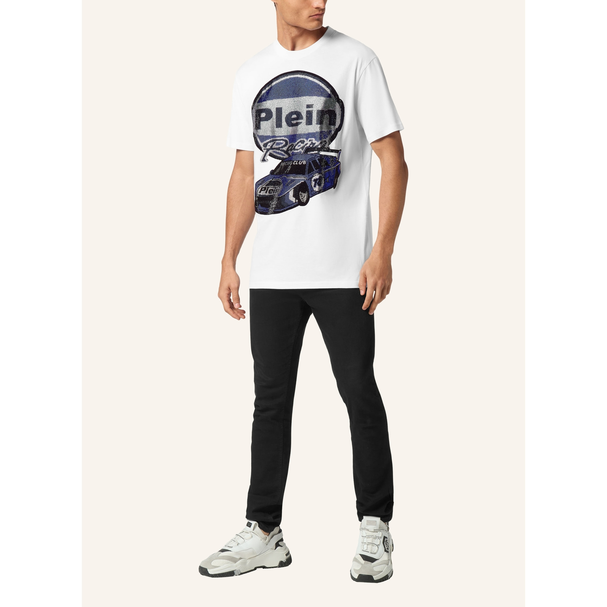 PHILIPP PLEIN T-Shirt Round Neck RACING