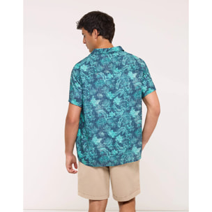Camisa Manga Corta Azul - Westy